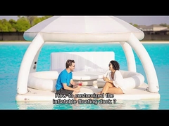 Настроенная ПВХ надувная плавучая лодка Док Вода Воздушный понтон Плавательная площадка