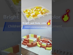 Оранжевый Дешевое оборудование для мягкой игры Мягкая игровая площадка для детей Мегкая игровая площадка для детей