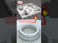 Мягкая игровая зона для детей Серое и белое Мягкое игровое оборудование для вечеринок Игры для вечеринок