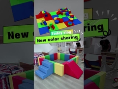 Мягкая игра арендное оборудование Мягкая скалолазка играть красочные пеновые блоки набор